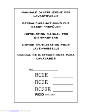 RCD BC33E Instruction Manual
