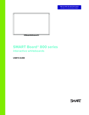 Smarttech Smart Board 800 series User Manual