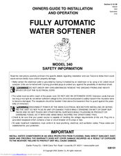 Zoeller 340 Owner's Manual