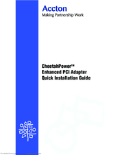 Accton Technology CheetahPower Quick Installation Manual
