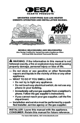 Desa HDLE2824NRA Owner's Operation & Installation Manual