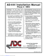 ADC AD-444 Installation Manual