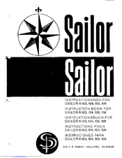 Sailor R 106 Instruction Book