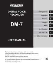 Olympus DM-7 User Manual