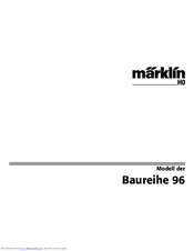 Marklin Baureihe 96 User Manual