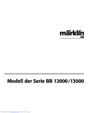 Marklin BB 12000 User Manual
