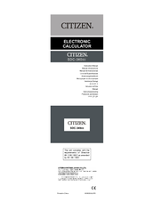 Citizen SDC-340 III Instruction Manual