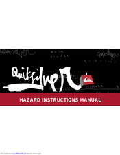 Quicksilver Hazard Instruction Manual