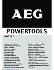 Aeg BWS 12 C Original Instructions Manual