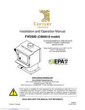 Century Heating CB00018 Installation And Operation Manual