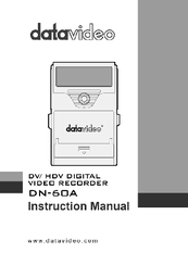 Datavideo DN-60A Instruction Manual