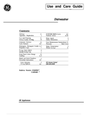 GE GSD820 Use And Care Manual