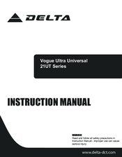 Delta 21UT024C24 Instruction Manual