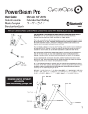 CycleOps PowerBeam Pro User Manual