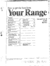 Hotpoint RB761G Use And Care Manual