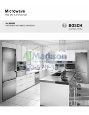 Bosch HMV3062U Use And Care Manual