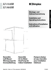 Dimplex LI 11ASR Installation And Operating Instructions Manual