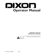 Dixon RAM 48ZT BF Operator's Manual