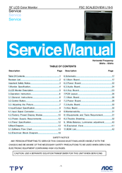 AOC l19-5 Service Manual