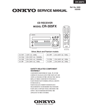 Onkyo CR-305FX Service Manual