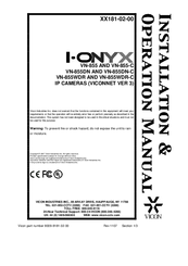 i-onyx VN-855-C Installation & Operation Manual