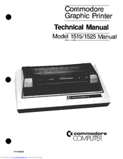Commodore 1525 Technical Manual