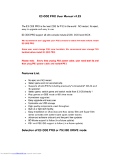 E3 ODE PRO User Manual