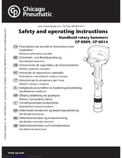 Chicago Pneumatic CP 0009 Safety And Operating Instructions Manual