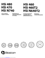 Boston HSiN740 Instruction Manual