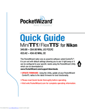 PocketWizard FlexTT5 Quick Manual
