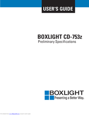 BOXLIGHT CD-753z User Manual