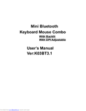 Rii K03BT User Manual
