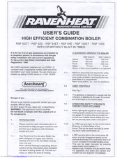 Ravenheat RSF 82ET User Manual