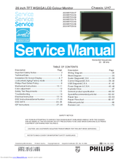 Philips 200WB7ES/75 Service Manual