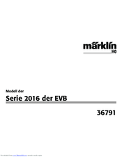 Marklin 36791 User Manual
