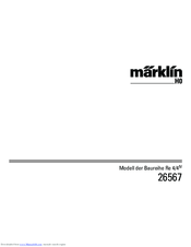 Marklin 26567 User Manual