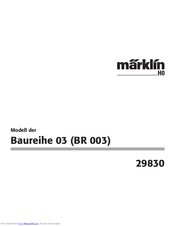 Marklin 29830 User Manual