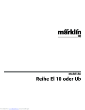 Marklin reihe el 10 User Manual