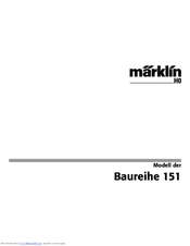 Marklin baureihe 151 User Manual