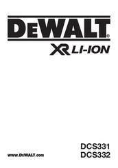 Dewalt DCS331 Original Instructions Manual