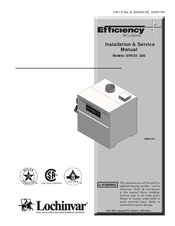 Lochinvar Efficiency-Pac EW 150 -- 300 Installation & Service Manual