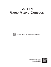 AudioArts Engineering AIR 1 Technical Manual