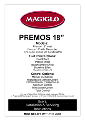 Magiglo Premos 16 Inset User, Installation & Servicing Instructions