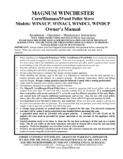 Magnum Winchester WINDCP Owner's Manual