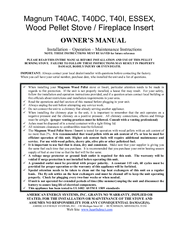 Magnum T40I Owner's Manual