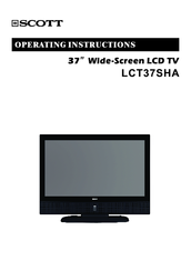 Scott LCT37SHA Operating Instructions Manual