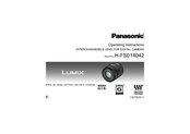 Panasonic Lumix H-FS014042 Operating Instructions Manual