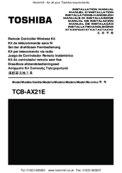 Toshiba TCB-AX21E Installatioin Manual