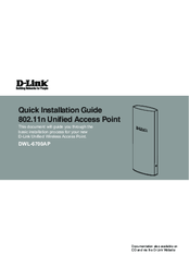D-Link DWL-6700AP Quick Installation Manual