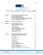GTCO CalComp MM II 1201 User Manual